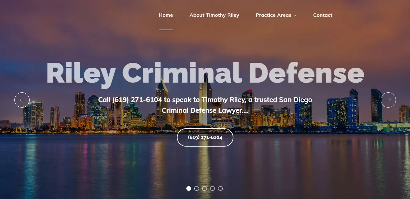 Criminal defense lawyer website